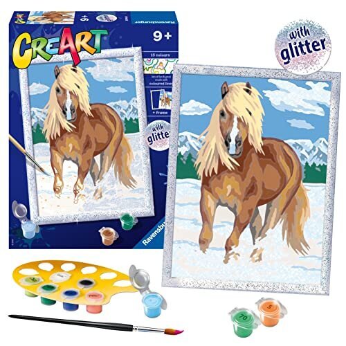 Glezna pēc cipariem Ravensburger Cure the Royal Horse, 15 krāsas цена и информация | Gleznas pēc numuriem | 220.lv