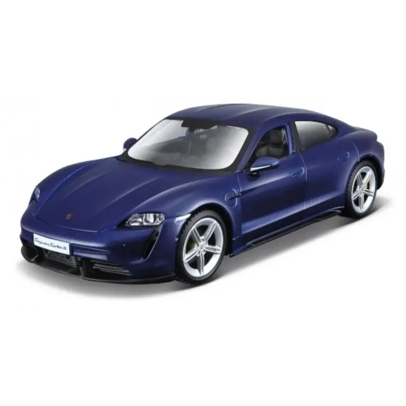 Metāla automašīna Porsche Taycan Turbo S BBurago, zila cena un informācija | Rotaļlietas zēniem | 220.lv