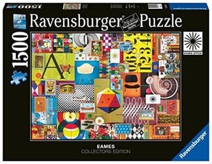 Ravensburger Eames House of Cards 1500 gabalu finierzāģa mīkla pieaugušajiem un bērniem vecumā no 12 gadiem cena un informācija | Puzles, 3D puzles | 220.lv