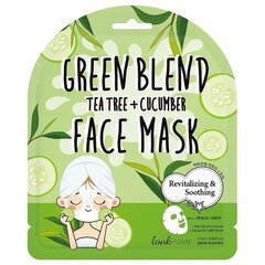 Atjaunojoša un izlīdzinoša sejas maska ​​ar tējas koka eļļu un gurķu ekstraktu Look At Me, 1 gab. cena un informācija | Sejas maskas, acu maskas | 220.lv