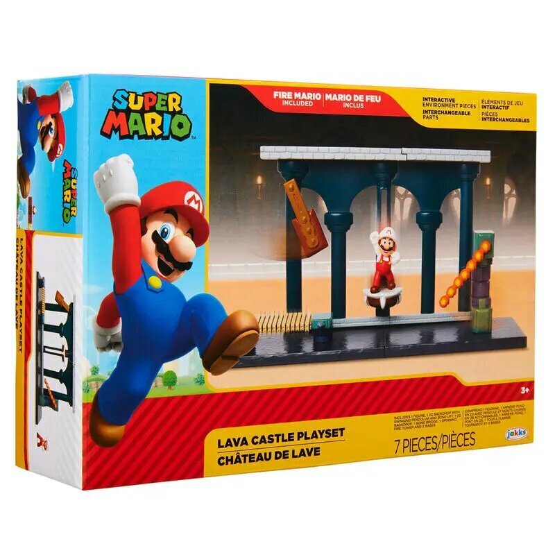 Nintendo Super Mario Lava pils rotaļu komplekts cena un informācija | Rotaļlietas zēniem | 220.lv