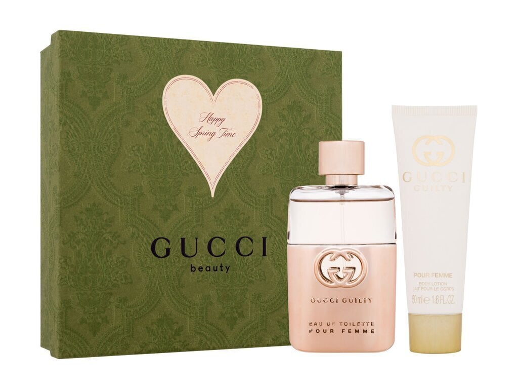 Komplekts sievietēm Gucci Guilty Pour Femme: EDT, 50 ml + ķermeņa losjons, 50 ml цена и информация | Sieviešu smaržas | 220.lv