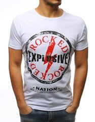 T-krekls vīriešiem Rocked RX3129-51767, balts cena un informācija | Vīriešu T-krekli | 220.lv