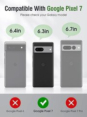 OCASE telefona maciņš priekš Google Pixel 7, melns цена и информация | Чехлы для телефонов | 220.lv