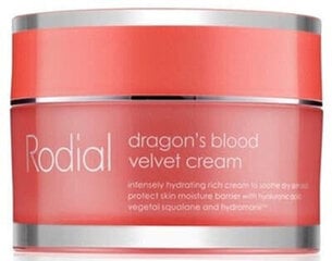 Mitrinošs un barojošs sejas krēms Rodial Dragon's Blood Velvet Cream, 50 ml cena un informācija | Sejas krēmi | 220.lv