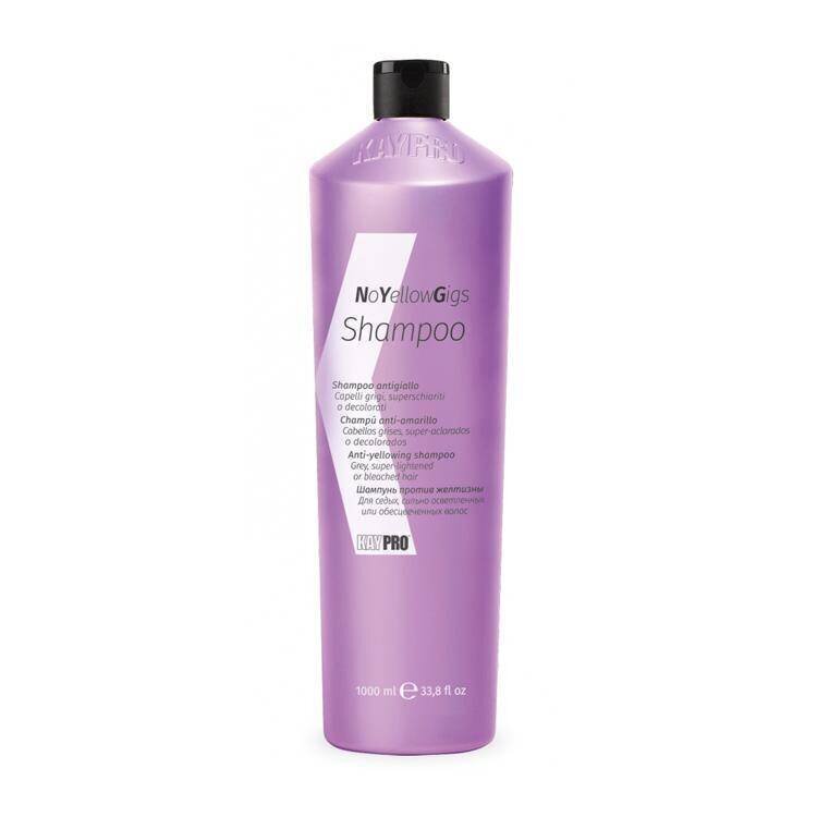 Šampūns krāsotiem matiem, neitralizējot dzeltenos toņus KayPro AntiYellowGigs , 1000 ml цена и информация | Šampūni | 220.lv