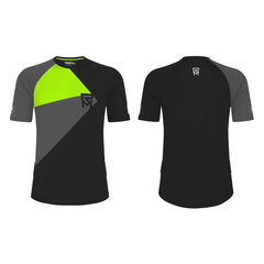 Velo krekls Rock Machine Trail Jersey SS, melna/pelēka/zaļa, S 8592842807845 cena un informācija | Velo apģērbs | 220.lv