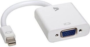 Mini DisplayPort uz VGA Adapteriss V7 CBL-MV1WHT-5E Balts cena un informācija | Adapteri un USB centrmezgli | 220.lv