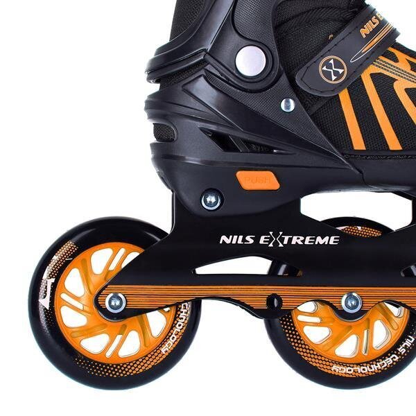 Skrituļslidas Nils Extreme NA18812 A IN-Line Skates, izmērs S (29-33), oranžas cena un informācija | Skrituļslidas | 220.lv