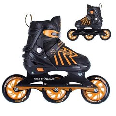 Skrituļslidas Nils Extreme NA18812 A IN-Line Skates, izmērs S (29-33), oranžas cena un informācija | Skrituļslidas | 220.lv