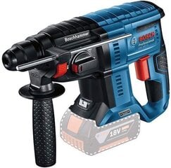 Bosch Professional 18V sistēma Akku Bohrhammer GBH 18V-21 (maksimālais enerģijas vadīšana 2 J, bez akumulatora un lādētāja, kastē) cena un informācija | Perforatori | 220.lv