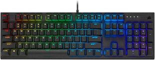 Corsair K60 RGB Pro Mechanical Gaming Keyboard, Qwertz, Schwarz & Qatar Pro XT Ultra-Light Gaming Gaming Mouse (симметричная форма, кнопки Corsair Quickstrike Feder, 18 000 DPI) Black цена и информация | Клавиатуры | 220.lv