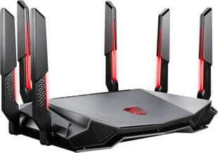 Роутер MSI RADIX AXE6600 WIFI 6E TRI-BAND цена и информация | Маршрутизаторы (роутеры) | 220.lv