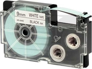 Laminēta lente iekārtu marķēšanai Casio XR-9WE Melns Balts cena un informācija | Piederumi printerim | 220.lv
