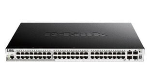 D-Link Slēdzis DGS-1510-52XMP 48GE PoE+ 4SFP+ cena un informācija | Komutatori (Switch) | 220.lv