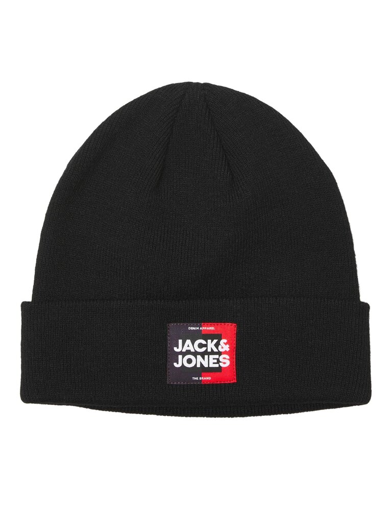 Jack & Jones cepure bērniem 12236565*01, melns cena un informācija | Cepures, cimdi, šalles zēniem | 220.lv