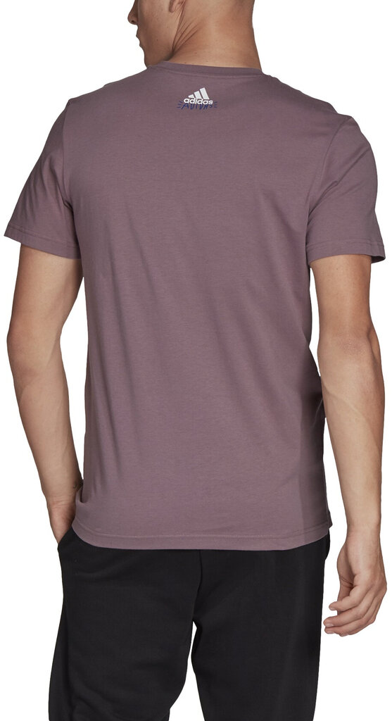 Adidas T-krekls vīriešiem Doodle Photos FN1718/L, violets цена и информация | Vīriešu T-krekli | 220.lv