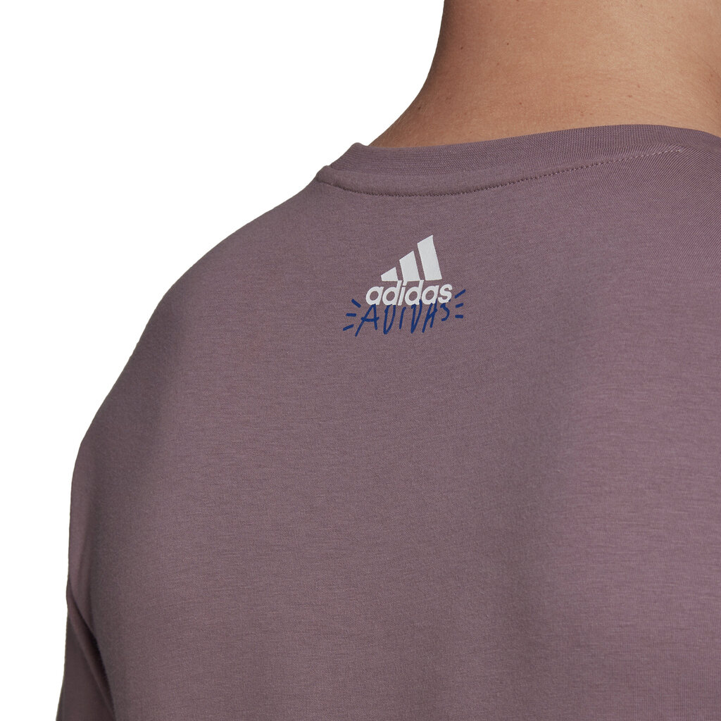 Adidas T-krekls vīriešiem Doodle Photos FN1718/L, violets цена и информация | Vīriešu T-krekli | 220.lv