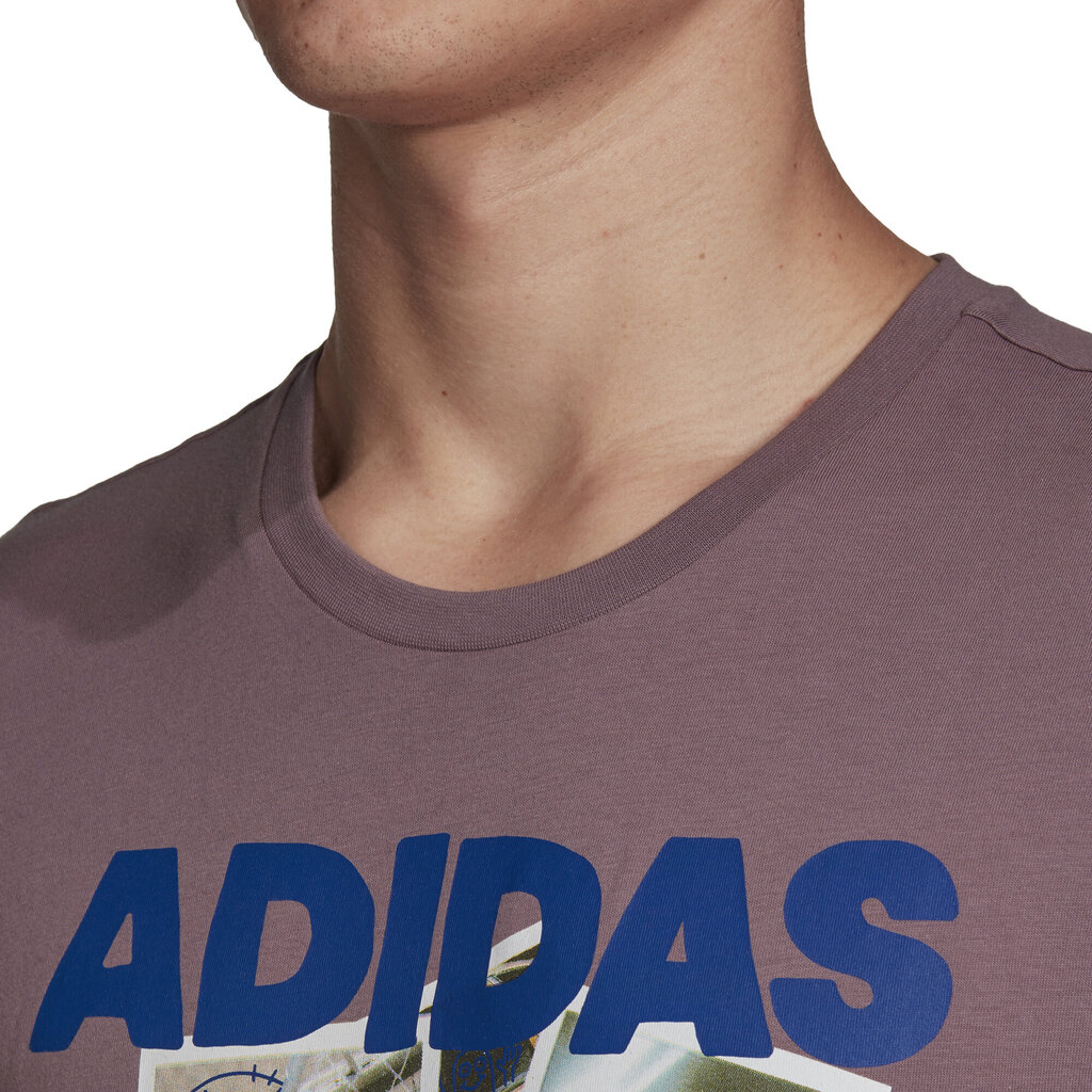 Adidas T-krekls vīriešiem Doodle Photos FN1718/L, violets цена и информация | Vīriešu T-krekli | 220.lv