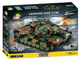 COBI - Конструктор Leopard 2A5 TVM, 1/35, 2620 цена и информация | Kонструкторы | 220.lv