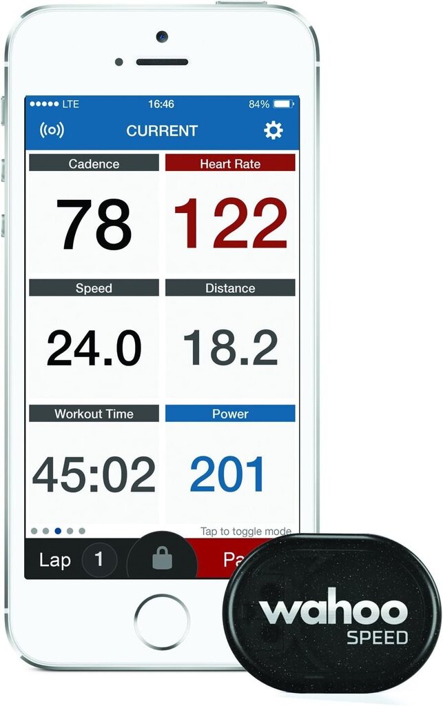 Ātruma sensors Wahoo Fitness Wahoo, melns cena un informācija | Velodatori, navigācijas | 220.lv