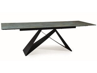 Pusdienu galds Signal Westin Ceramic, melns/zils cena un informācija | Virtuves galdi, ēdamgaldi | 220.lv