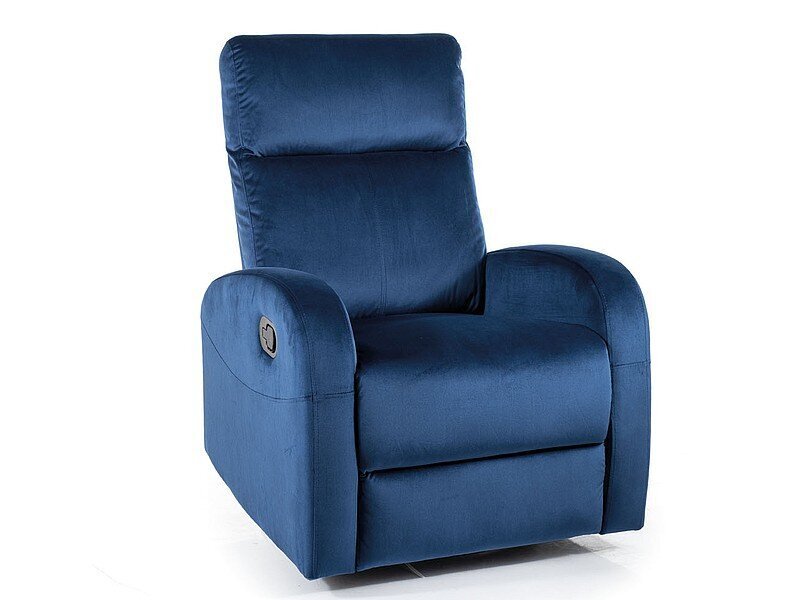 Viesistabas krēsls Signal Olimp Velvet, zils cena un informācija | Atpūtas krēsli | 220.lv