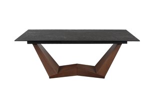 Обеденный стол Signal Bonucci Ceramic, черный/коричневый цвет цена и информация | Кухонные и обеденные столы | 220.lv