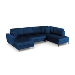 Stūra dīvāns Micadoni Home Moghan, zils cena un informācija | Stūra dīvāni | 220.lv