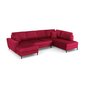 Stūra dīvāns Micadoni Home Moghan, sarkans цена и информация | Stūra dīvāni | 220.lv