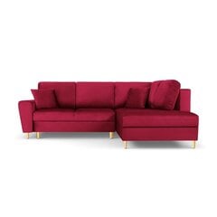 Stūra dīvāns Micadoni Home Moghan, sarkans cena un informācija | Stūra dīvāni | 220.lv