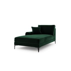 Kušete Micadoni Home Larnite 1S-VL, tumši zaļa/melna cena un informācija | Dīvāni | 220.lv