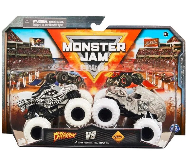 Komplekts Monster Jam 1:64 cena un informācija | Rotaļlietas zēniem | 220.lv
