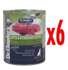 Dr,Clauder's Pīle un saldie kartupeļi Immun Plus, 6x800g cena un informācija | Konservi suņiem | 220.lv