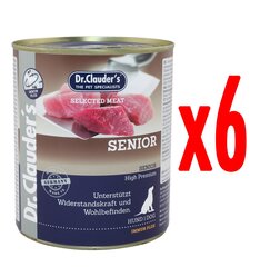 Dr,Clauder's Senior Immun Plus, 6x800g cena un informācija | Konservi suņiem | 220.lv