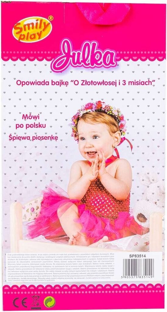 Interaktīvā lelle Julka SmilyPlay, PL cena un informācija | Rotaļlietas meitenēm | 220.lv