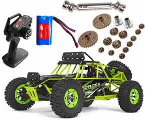 Машинка на радиоуправлении WLtoys CRAWLER 4x4, 12428, Зеленая цена и информация | Конструктор автомобилей игрушки для мальчиков | 220.lv