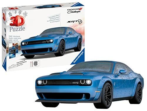 3D puzle Ravensburger Dodge Challenger Widebody Hellcat Redey, 108 gab. цена и информация | Puzles, 3D puzles | 220.lv