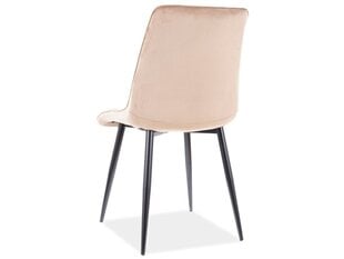 Набор из 4-х обеденных стульев Signal Chic D Velvet, зеленый/коричневый цвет цена и информация | Стулья для кухни и столовой | 220.lv