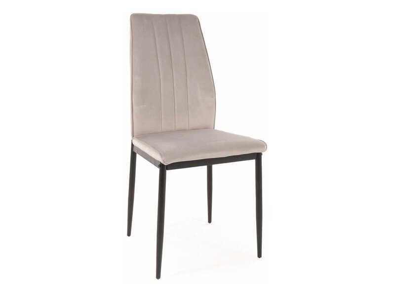 4-u ēdamistabas krēslu komplekts Signal Atom Velvet, pelēks/melns cena un informācija | Virtuves un ēdamistabas krēsli | 220.lv