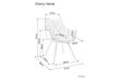 2-u ēdamistabas krēslu komplekts Signal Cherry, pelēks/melns cena un informācija | Virtuves un ēdamistabas krēsli | 220.lv