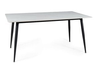 Обеденный стол Signal Rion, белый/черный цвет цена и информация | Кухонные и обеденные столы | 220.lv