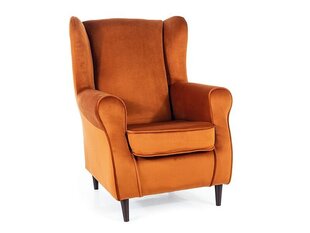 Viesistabas krēsls Signal Baron Velvet, oranžs cena un informācija | Atpūtas krēsli | 220.lv