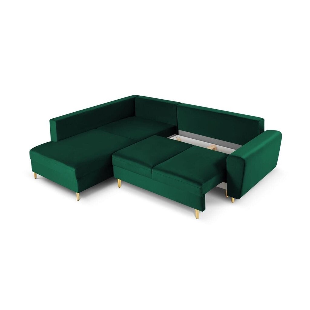 Stūra dīvāns Micadoni Home Moghan, zaļš cena un informācija | Stūra dīvāni | 220.lv