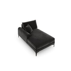 Кушетка Micadoni Home Larnite 1S-VL, темно-серый/черный цвет цена и информация | Диваны | 220.lv