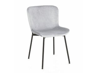 Набор из 4-х обеденных стульев Signal Colby Velvet, серый/черный цвет цена и информация | Стулья для кухни и столовой | 220.lv