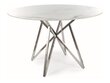 Pusdienu galds Signal Murano, balts/sudrabainas krāsas cena un informācija | Virtuves galdi, ēdamgaldi | 220.lv