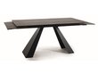 Pusdienu galds Signal Salvadore Ceramic, brūns/melns cena un informācija | Virtuves galdi, ēdamgaldi | 220.lv