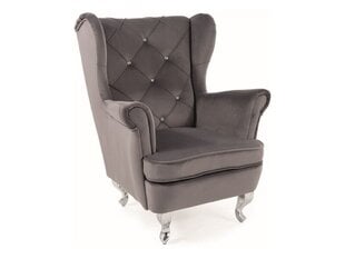 Кресло для гостиной Signal Lili Velvet, серый цвет цена и информация | Детские диваны, кресла | 220.lv