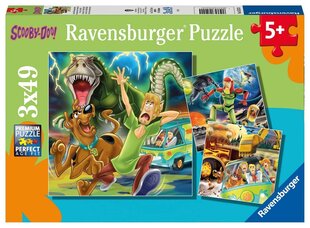 Puzle Ravensburger Puzzle Scooby Doo (Skubijs Dū), 3x49p, 5242 цена и информация | Пазлы | 220.lv